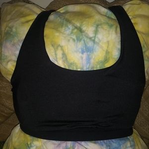 XL black sports bra